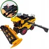 Žaislinis New Holland traktorius-kombainas – su garsais, šviesomis ir važiuojančiomis detalėmis