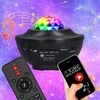 Žvaigždžių projektorius su LED naktine lempa, „Bluetooth“ garsiakalbiu ir pulteliu