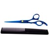 Blue Fox Mėlyna Rose Stainless Steel Hairdressing Scissors with Accessories