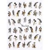 Deni Carte Juodas Lotus Stickers - Nail Stickers