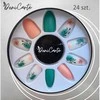 Deni Carte Tipsy Art - False Nails Without UV - French Migdał | Różowo-Baltas