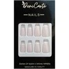 Deni Carte Tipsy French - False Nails In French Style - Baltas French Swirl | Balta Zawijasy
