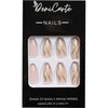 Deni Carte Tipsy - False Nails, Set Of 24 Pieces - Juodas Gold Line | Juodai-Różowo-Złote