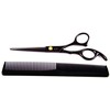 Fox Juodas Rose Juodas hairdressing scissors 6.0" set with accessories