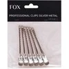 Fox Metal Hair Clips 6 pcs