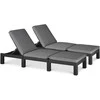 2-jų lauko gultų komplektas DAYTONA DELUXE, Graphite