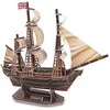 3D dėlionė – jūrinis laivas Bounty, 125 d.