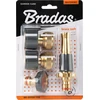 4 dalių laistymo priedų rinkinys 1/2 žarnoms Bradas BRASS SOFT, Brass