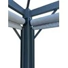 4-ių sienelių sodo pavėsinė Ontaria, 3x4x2,65 m, šviesiai pilka
