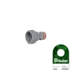 Adapteris su išoriniu sriegiu 1/2" Bradas Baltas LINE