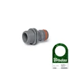 Adapteris su išoriniu sriegiu 3/4" Bradas Baltas Line POWER JET