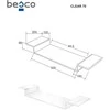 Akrilinė lentynėlė voniai Besco Clear, 70 cm