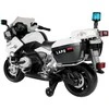 Akumuliatorinis motociklas vaikams BMW R1200 Police, baltas