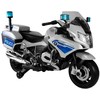 Akumuliatorinis motociklas vaikams BMW R1200 Police, sidabrinis