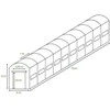 Arkinio šiltnamio plėvelė, balta, 10 sekcijų, dvigubos durys, 4x10x2 m (40 m2)