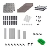 Augalų dėžė su atrama GROW FLAT SET, 84x42x180 cm