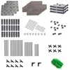 Augalų dėžė su atrama GROW FLAT SET L, 126x42x180 cm