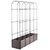 Augalų dėžė su atrama GROW ROUND SET L, 168x42x180 cm