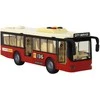 Autobusas su garsais ir šviesom, raudonas