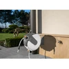 Automatinė žarnos ritė Bradas Baltas LINE su laistymo žarna 1/2" 35m ir priedais