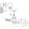Automatinis vonios sifonas McAlpine