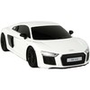 Automobilis Audi R8 su nuotolinio valdymo pultu, baltas