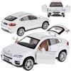Automobilis BMW X6 su garso ir šviesos efektais, baltas