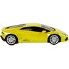 Automobilis Lamborghini Huracan su nuotolinio valdymo pultu, geltonas