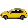 Automobilis Porsche Cayenne Rastar su nuotolinio valdymo pultu, geltonas