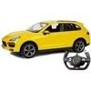Automobilis Porsche Cayenne Rastar su nuotolinio valdymo pultu, geltonas
