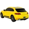 Automobilis Porsche Macan Turbo su nuotolinio valdymo pultu, geltonas