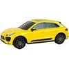 Automobilis Porsche Macan Turbo su nuotolinio valdymo pultu, geltonas
