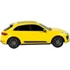 Automobilis Porsche Macan Turbo su nuotolinio valdymo pultu, geltonas