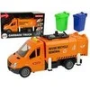 Automobilis šiukšliavežis su garso efektais, oranžinis