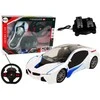 Automobilis su nuotolinio valdymo pultu ir pedalais