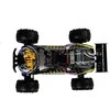 Automobilis su nuotolinio valdymo pultu ENOZE 9302E, 1:18, 45 km/h, geltonas