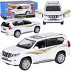 Automobilis TOYOTA LAND CRUISER PRADO su garso ir šviesos efektais, baltas
