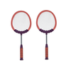 Badmintono rinkinys, rožinis, 2 vnt.