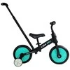 Balansinis triratis dviratukas su pedalais 3in1, juodas/mėtinis