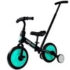 Balansinis triratis dviratukas su pedalais 3in1, juodas/mėtinis