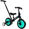 Balansinis triratis dviratukas su pedalais 3in1, juodas/mėtinis