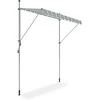 Balkono markizė EASY, 250x130 cm, Pilkas/Baltas