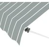 Balkono markizė EASY, 350x130 cm, Pilkas/Baltas