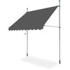 Balkono markizė EASY, 350x130 cm, Pilkas