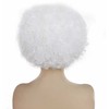 Baltas perukas afro