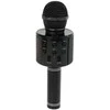 Belaidis karaoke mikrofonas su garsiakalbiais ir įrašymo funkcija WS-858, juodas