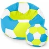 Sėdmaišis su pufu Ball XXXXL (100 cm), Lime/Mėlyna/Baltas