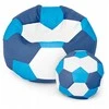 Blue Sėdmaišis su pufu Ball XXXXL (100 cm), Mėlyna/Baltas