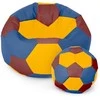 Sėdmaišis su pufu Ball XXXXL (100 cm), Geltona/Raudona/Mėlyna