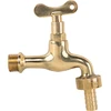 Čiaupas 1/2" išor.sr., su išėjimu 3/4" ir jungtim 13mm žarnai Bradas, žalvaris